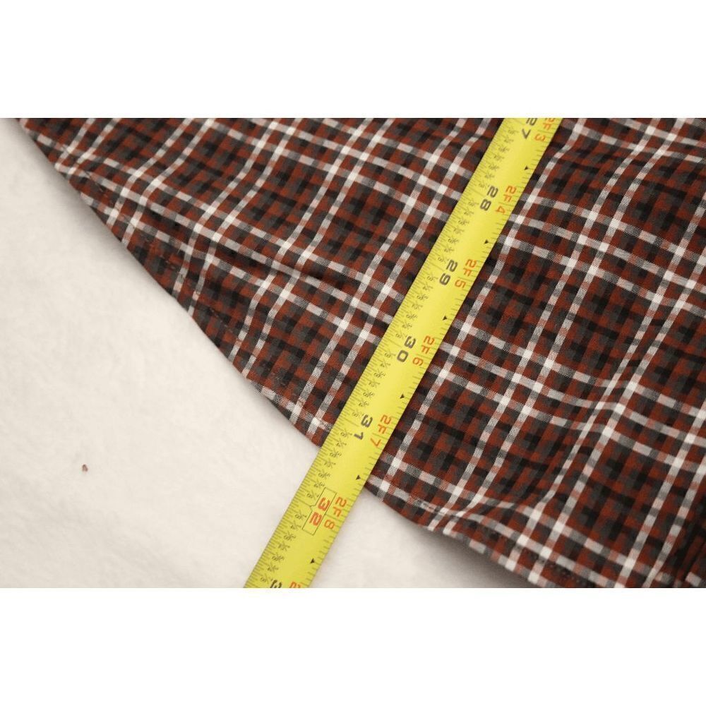 Perry Ellis Rust Print Button Down Shirt - Picture 4 of 9